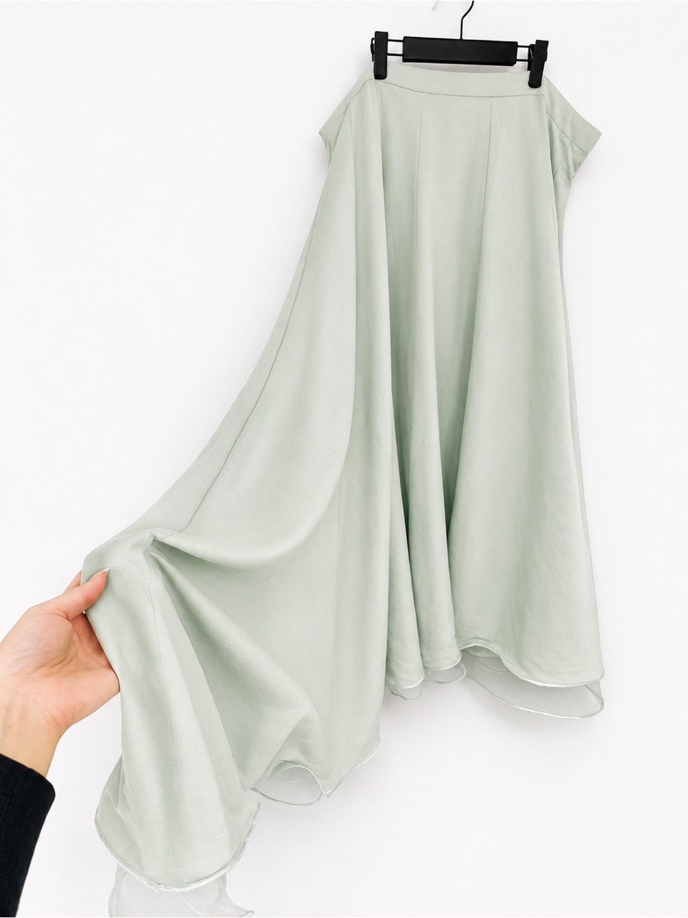 IDEAS Luxury Floating Elegance Sage Embroidered Formal Gown Eid Dress Sz Medium - Picture 11 of 17